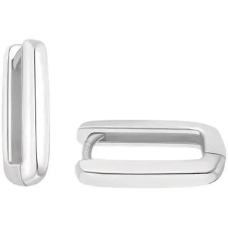 Amor Paar Creolen AMOR "2034778, 2034779", silber (silberfarben), Ohrringe, Damen, Silber 925 (Sterlingsilber)