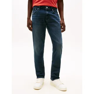 Slim-fit-Jeans TOMMY JEANS "Scanton", Herren, Gr. 34, Länge 30, denim blau schwarz, Obermaterial: 99% Baumwolle, 1% Elasthan, slim fit, Jeans Slim-fit-Jeans, mit Fade-Effekt