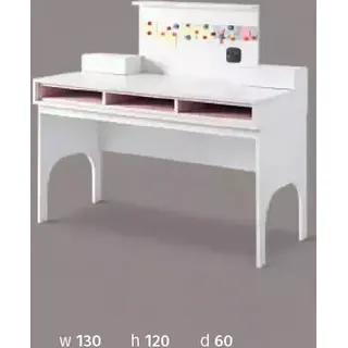 Sekretär Schreibtisch Tisch 130x60x120 Schreibtische Tische Möbel Holz Computer - Weiß