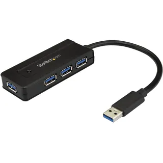 Startech 4 Port - mit Ladeanschluss - inkl. Netzteil - USB Port Erweiterung - USB Splitter