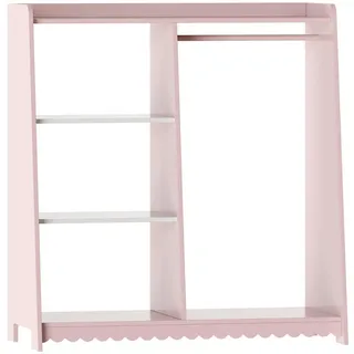 [en.casa] Garderobe Vestnes Rosa/Weiß