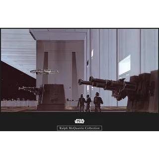 Komar Poster »Star Wars Classic RMQ Death Star Hangar«, Star Wars, (1 St.), Kinderzimmer, Schlafzimmer, Wohnzimmer, bunt