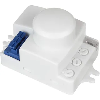 Maclean Brackets Maclean MCE323 Mikrowellen-Bewegungssensor mit Einstellbarer Lichtintensität Beleuchtungszeit Empfindlichkeit Für LED Glühlampen Energiesparlampen IP20 360o