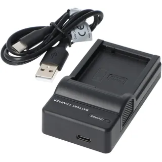 AccuCell USB Ladegerät kompatibel für Panasonic DMW-BLC12, , DMW-BLC12E, DMW-BLC12PP, DMC-GH2