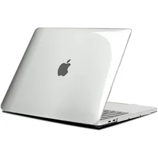 TECOOL Hülle Kompatibel mit MacBook Pro 15 Zoll 2019 2018 2017 2016 mit Touch Bar A1990 A1707, Ultradünne Schutzhülle Hartschale Transparent Case, Kristallklar
