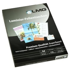 LMG LMGA4-125SS Laminierfolien A4, 216 x 303 mm, 2 x 125 mic, Highspeed, 100 Stück