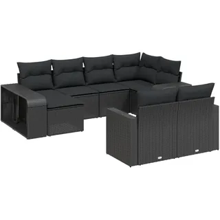 VidaXL 3261285, Schwarz, Rattan, Stahl, 110 kg, Erwachsene & Kinder, 550 mm, 550 mm - Schwarz