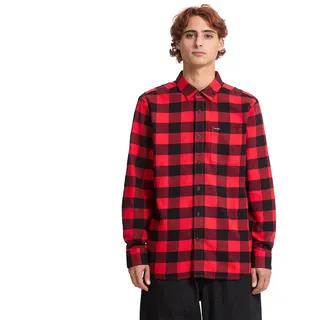 Volcom Caden Plaid Langarmhemd - Lifeguard Red - L