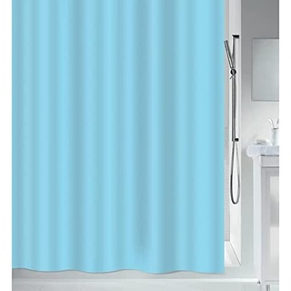 MSV Anti-Schimmel Duschvorhang - Anti-Bakteriell, waschbar, wasserdicht, Eva, 180x180cm Blau