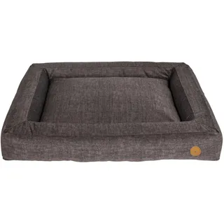 JACK AND VANILLA, Boxbett, Hundekorb, Modell Manchester, braune Farbe, Größe L, 100 x 70 cm