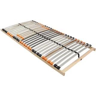 Mister Sandman Lattenrost 100x200 cm ErgoActive 7 Zonen einstellbare Härte Stabiler Lattenrahmen leise ergonomisch atmungsaktiv selbst zusammenbaubar Federholzrahmen kompatibel mit Allen Matratzen