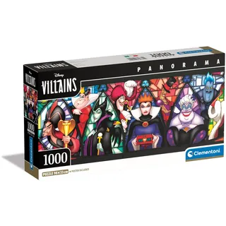 CLEMENTONI Disney Villains Panorama-Puzzle 1000Stü ck