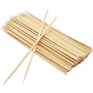 EXNIMA, Holzspieße, 100, 200, 500 und 1200 Stück, Bambus-Grillspieße, Grillspieße, Holzspieße für Grill, Buffet, Obst, Lagerfeuer und Basteln, Größen 10,15,20 oder 25cm.