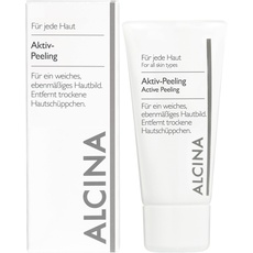 ALCINA Aktiv-Peeling - 1 x 50 ml - Jede Haut - Peeling für ein weiches, ebenmäßiges Hautbild - Mit feinem Kieselalgengranulat
