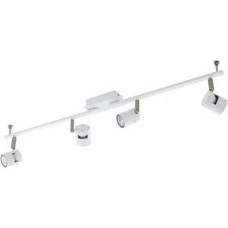 EGLO Vergiano 4 GU10 rund weiß Aluminium, Metall, Nickel-matt