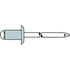 Bild von 1454073 Blindniete Stahl Aluminium 200St.