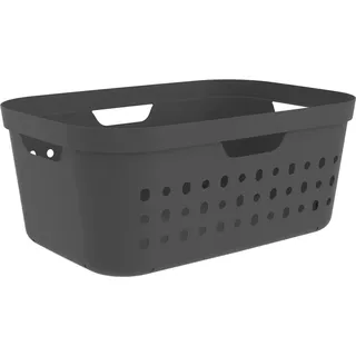 Rotho Wäschekorb Jona 39 l Anthrazit
