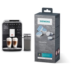 Melitta Caffeo Barista TS Smart - Kaffeevollautomat - mit Milchsystem - App Steuerung - Direktwahltaste - Zweikammer Bohnenbehälter - Schwarz (F850-102) & Siemens Multipack TZ80003A