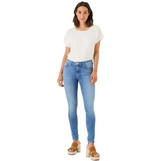 GARCIA High-waist-Jeans Celia superslim«, blau