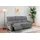Couch Webstoff 3-Sitzer Grau