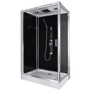 SANOTECHNIK Trend 3 Komplettdusche mit Schiebetür 80 x 215 cm grau Sicherheitsglas
