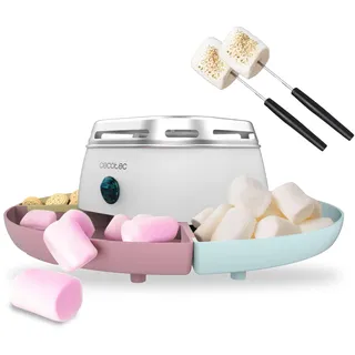 Cecotec Maschine zum Erhitzen von Marshmallows - Marshmallow Maker Fun&Sugar Marshmallow. 270 W Leistung, 2 Metallgabeln, 4 abnehmbare Fächer, einfach zu bedienen und zu transportieren