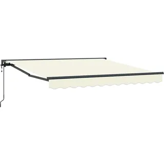 vidaXL Einziehbare Markise Creme 300x250 cm Stoff - Creme
