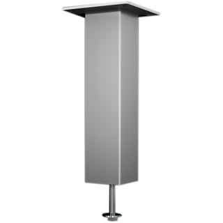 Bar-Konsole CAPRI gerade | 50x50 mm | Aluminium silber | Höhe: 230 mm | 1 Stück