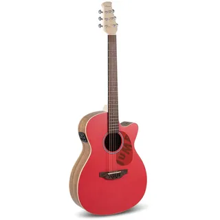 Applause E-Akustikgitarre Jump OM Cutaway Electro Lipstick AEO-69-R