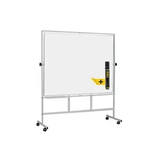 Bi-Office mobiles Whiteboard MAYA 200,0 x 100,0 cm weiß emaillierter Stahl