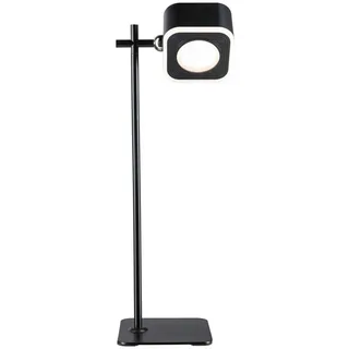 Paulmann Akku-Tischleuchte , Schwarz , Metall , rechteckig , 13.8x37.2x11 cm , getrennt schaltbar, Touch-Schalter (on/off), Farbtemperaturwechsler, aufladbar über Usb, transportabel , Lampen & Leuchten, Innenbeleuchtung, Tischlampen, Akku-Tischlampen