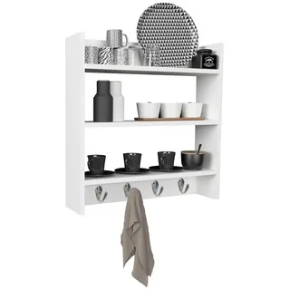 VCM Gewürzregal Küchenschrank 60 x 0 x 0 cm Weiß