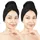 Turban-Handtuch schwarz
