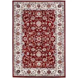 OBSESSION Teppich Isfahan, rot, B:120cm H:11mm L:170cm, Polyester, Teppiche, Teppich, Orient-Optik, ideal im Wohnzimmer & 120 x 170 cm