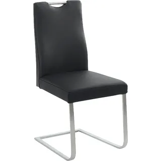 K+W Komfort & Wohnen Freischwinger Leder schwarz