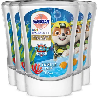 Sagrotan Kids No-Touch Nachfüller Kamille – Für den automatischen Seifenspender – 5 x 250 ml Handseife