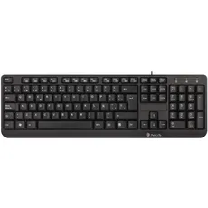 NGS FUNKYV3 USB-Tastatur mit 12 Multimedia-Tasten, 140cm-Kabel und Plug&Play-Funktion (Spanische QWERTY)