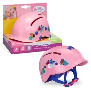 BABY BORN Puppenhelm mit bunten Motiven für 43 cm Puppen Rosa