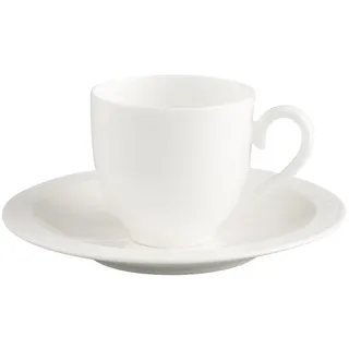 Villeroy & Boch Espressotasse mit Untertasse 0,07 l Weiß