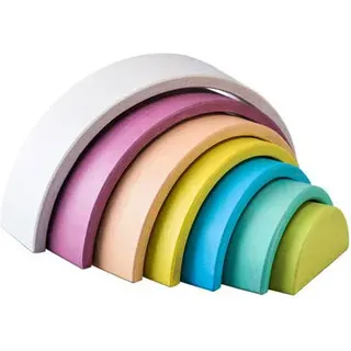 Holz Regenbogen Spielzeug bunt - stapelbare Holz Bögen