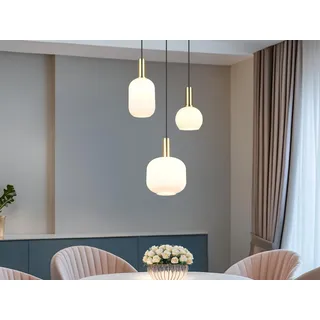 LED Cluster Pendelleuchte 3-flammig Wohnzimmerlampen hängend Treppenhaus, Ø38cm