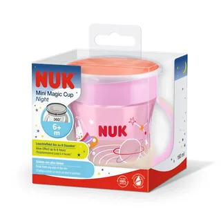 NUK Trinklernbecher Mini Magic Cup Night, rosa,