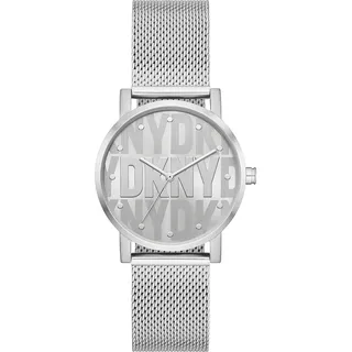 DKNY Damen Analog Quarz Uhr mit Edelstahl Armband NY6693