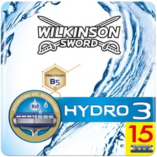Wilkinson Sword Hydro 3 Rasierklingen, 15 Klingen, Briefkastenfähig, 1er Pack