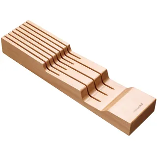 Fiskars Schubladen-Messerblock, Zur Aufbewahrung und zum Schutz von 3 großen und 4 kleinen Messern, Messer separat erhältlich, FSC-Holz, 1062890