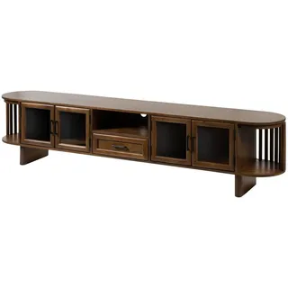 MASSIVMOEBEL24.DE Lowboard Akazie 220x40x50 natur lackiert MADRID #80