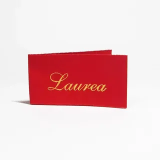 Decoraparty 25 Kärtchen für Gastgeschenke zum Abschlussfeier, rot, Dekoration aus Papier mit goldenen Details, Rot, Zeremonie, Ereignis, Graduation, Abschlussfeier, Party, 2,5 x 4,5 cm