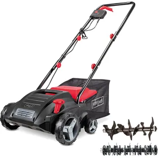 Scheppach Elektro-Vertikutierer SC32 inkl. Messerwalze & Lüfterwalze | 1500 W Motor | Arbeitsbreite 32 cm | 30 L Korb