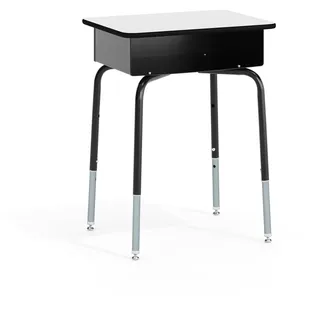 Flash Furniture Schüler-Schreibtisch, vorne offen, Grau