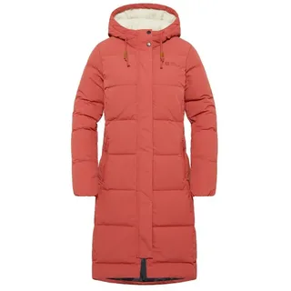 Jack Wolfskin Winter-Daunenmantel Nordlicht Coat (Fleece-Futter) rot Damen